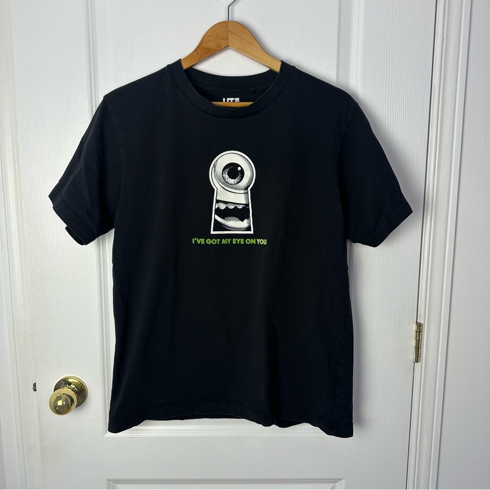 Uniqlo UT Pixar Monsters inc. Graphic T-Shirt Black Size M #180